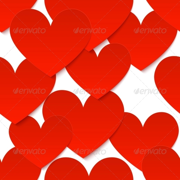 GraphicRiver Red Vector Paper Hearts at White Background 4289043 GraphicRiver Red Vector Paper Hearts at White Background 4289043