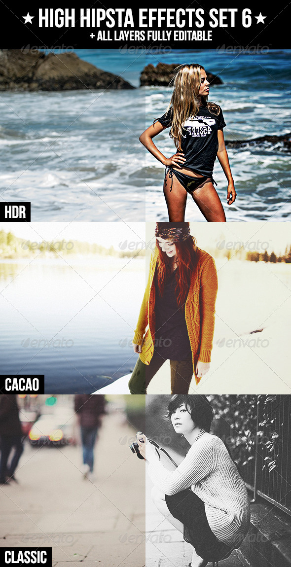 High Hipsta Effects Set 6 - Photo Effects Actions