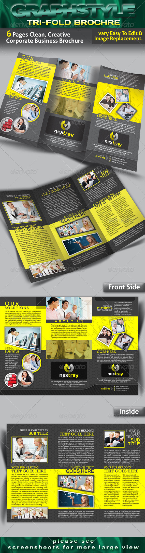 GraphicRiver nextray Tri-fold Corporate Business Brochure 4299077 GraphicRiver nextray Tri-fold Corporate Business Brochure 4299077