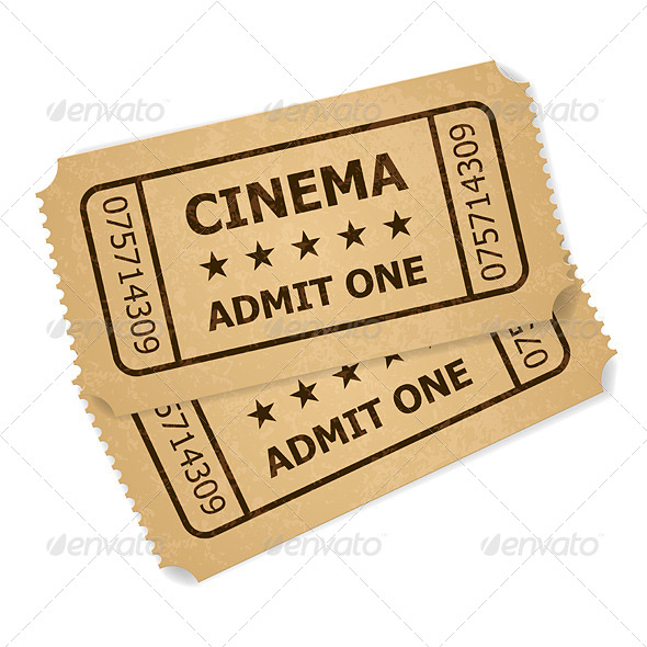 GraphicRiver Two Retro Cinema Tickets 4301777 GraphicRiver Two Retro Cinema Tickets 4301777