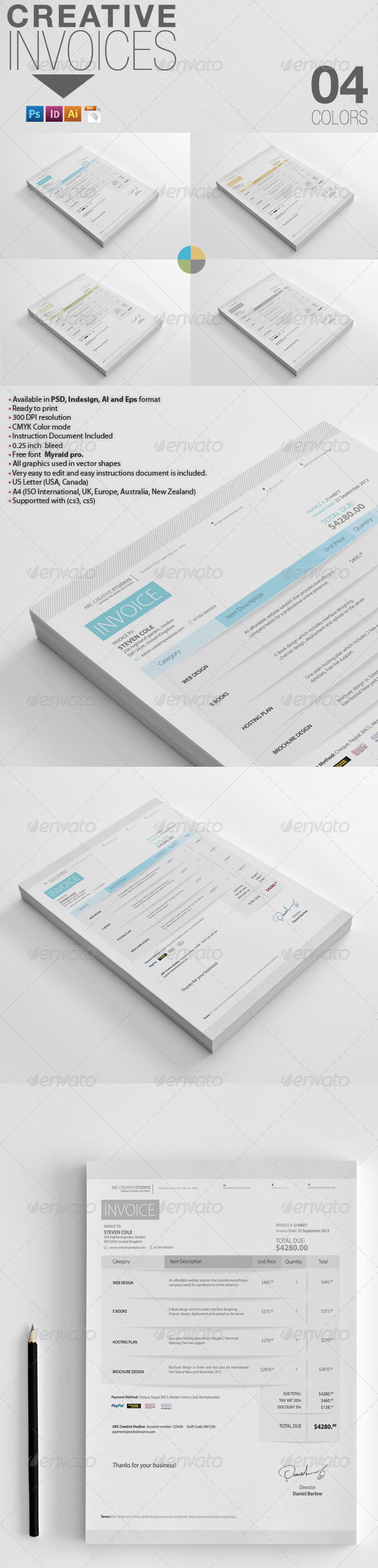 GraphicRiver Creative Invoices 4122011 GraphicRiver Creative Invoices 4122011