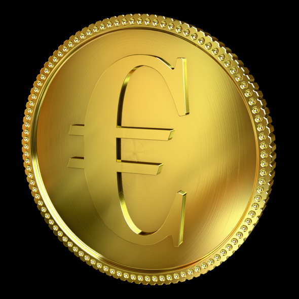 3DOcean Euro Golden Coin 4305281 3DOcean Euro Golden Coin 4305281