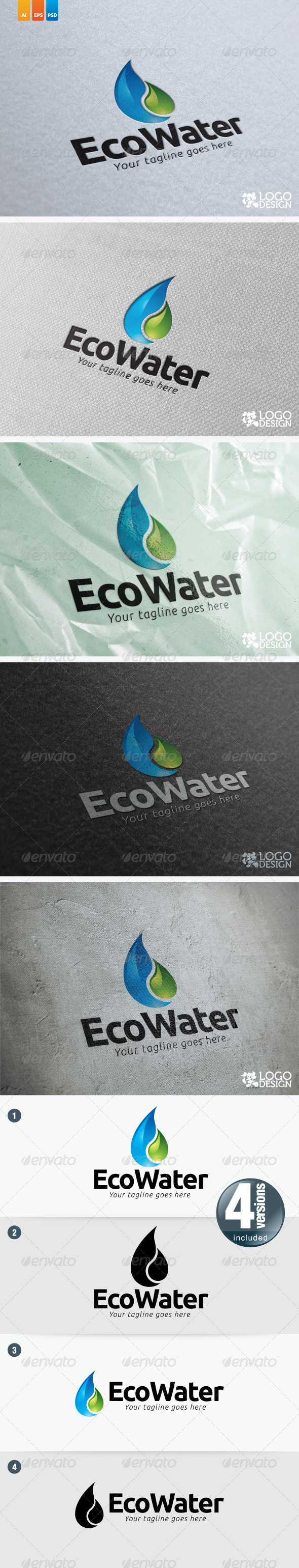 Eco Water - Nature Logo Templates
