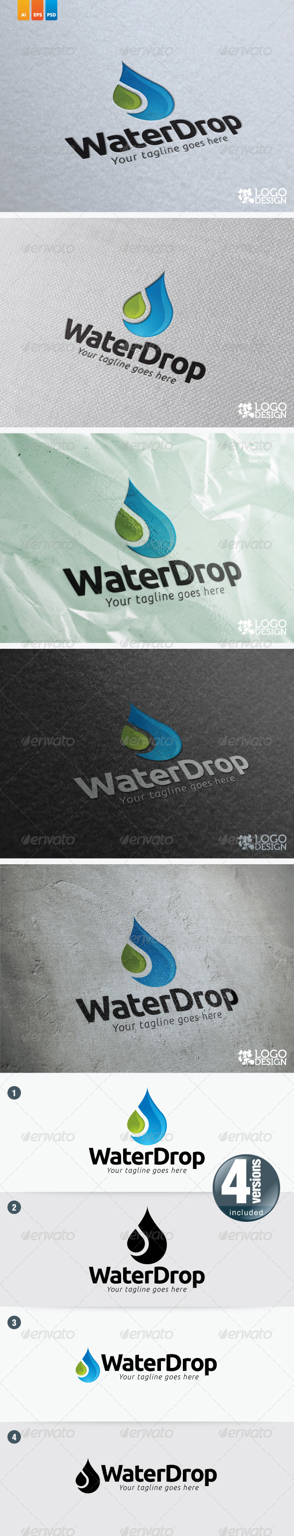 Water Drop - Nature Logo Templates