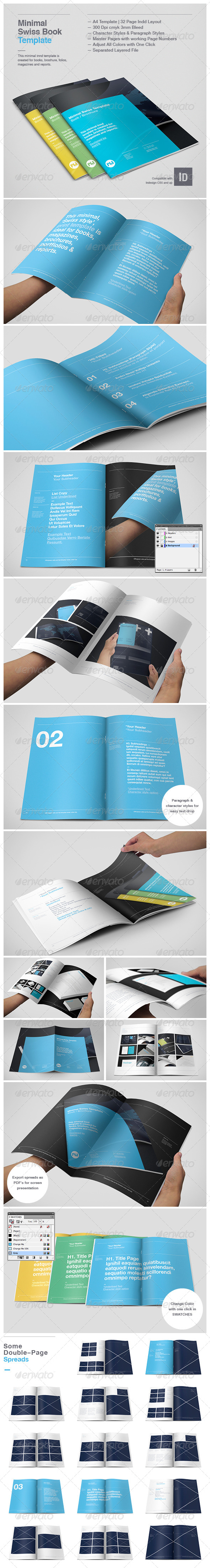 Minimal Swiss Print Template - Informational Brochures