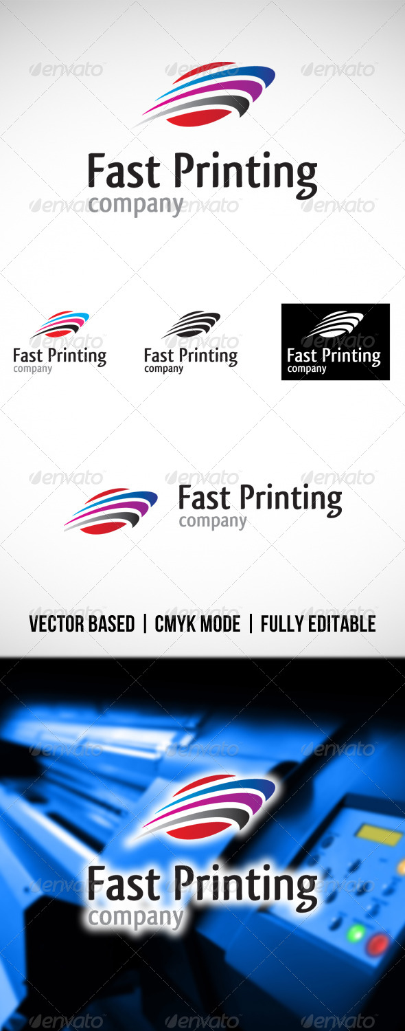 GraphicRiver Fast Printing Logo 4306905 GraphicRiver Fast Printing Logo 4306905