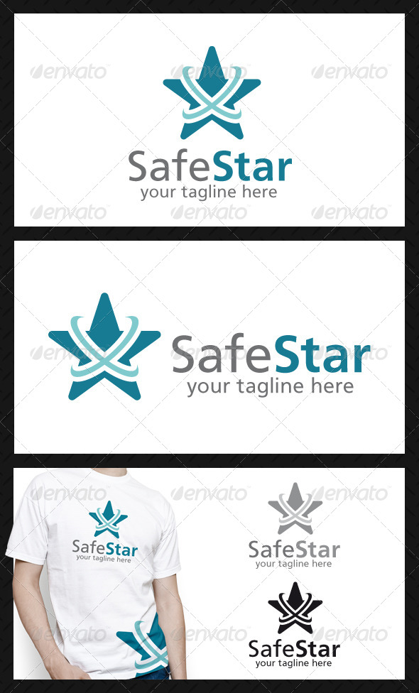 GraphicRiver Safe Star Logo Template 4309380 GraphicRiver Safe Star Logo Template 4309380