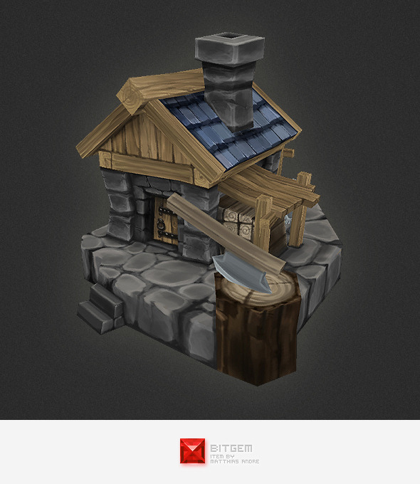3DOcean Low Poly RTS Human Wood Cutter 4309392 3DOcean Low Poly RTS Human Wood Cutter 4309392