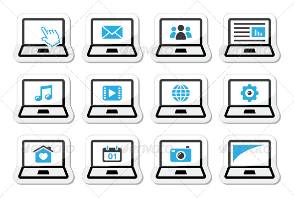GraphicRiver Laptop Vector Icons Set 4310186 GraphicRiver Laptop Vector Icons Set 4310186