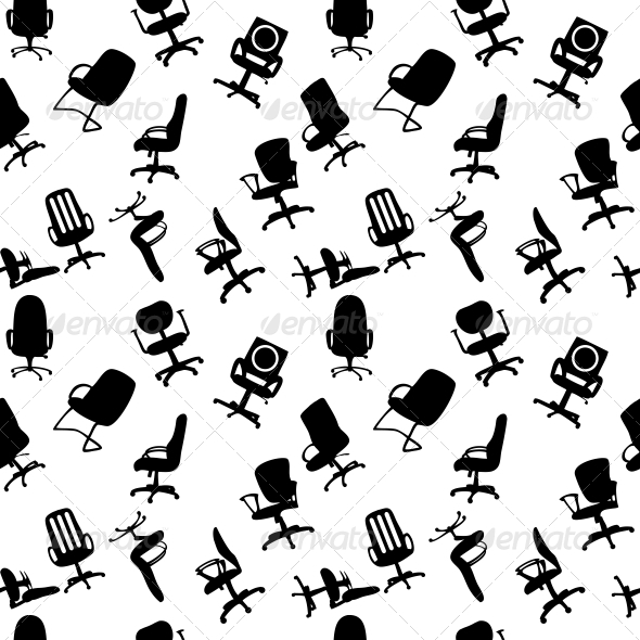 GraphicRiver Seamless Pattern of Office Chairs Silhouettes 4312375 GraphicRiver Seamless Pattern of Office Chairs Silhouettes 4312375