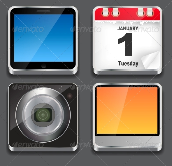 GraphicRiver Vector Illustration of Apps Icon Set 4312803 GraphicRiver Vector Illustration of Apps Icon Set 4312803