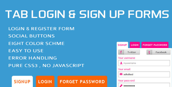 CodeCanyon Tab Login & Sign Up Forms 4306195 CodeCanyon Tab Login & Sign Up Forms 4306195