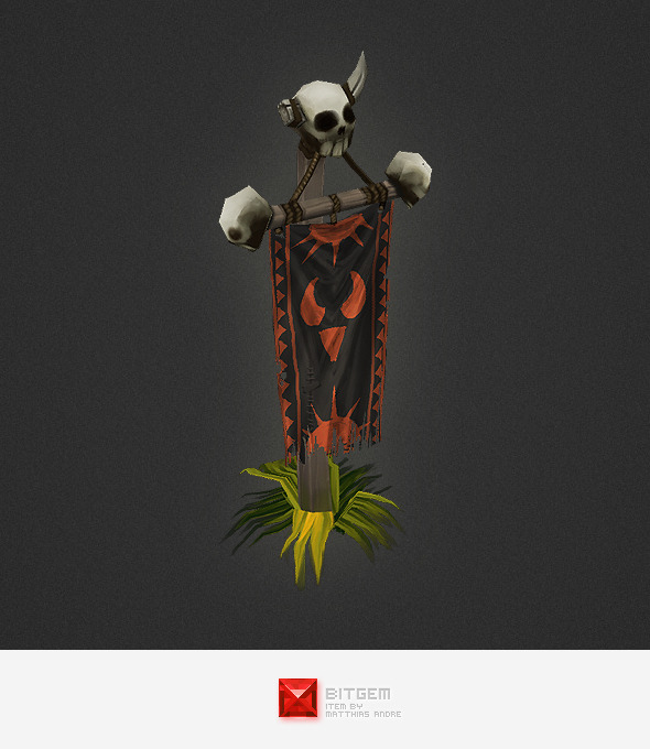 3DOcean Low Poly RTS Orc Banner 4320071 3DOcean Low Poly RTS Orc Banner 4320071