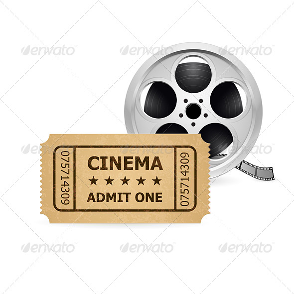 GraphicRiver Retro Cinema Ticket and Babin 4320682 GraphicRiver Retro Cinema Ticket and Babin 4320682