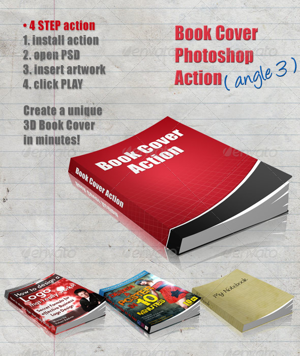 GraphicRiver 3D Book Cover Action Angle 3 4322588 GraphicRiver 3D Book Cover Action Angle 3 4322588
