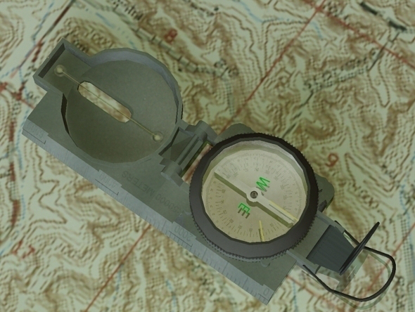 3DOcean Lensatic Compass 4313009 3DOcean Lensatic Compass 4313009