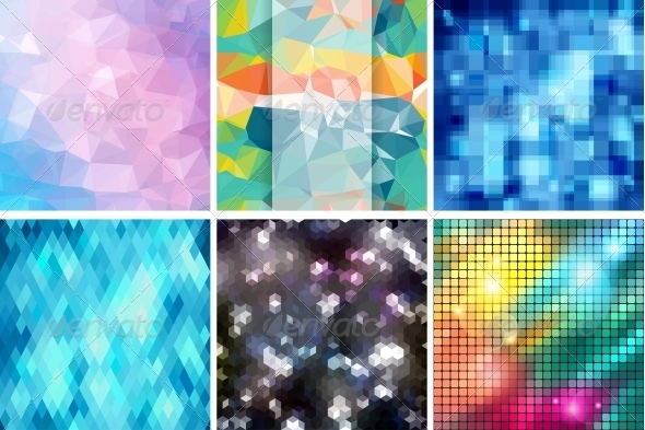 GraphicRiver Mosaic Abstract Backgrounds with and Patterns 4325641 GraphicRiver Mosaic Abstract Backgrounds with and Patterns 4325641