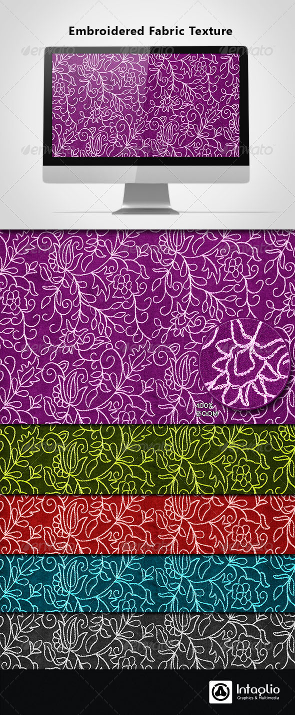 GraphicRiver Embroidered Fabric Texture 4325669 GraphicRiver Embroidered Fabric Texture 4325669