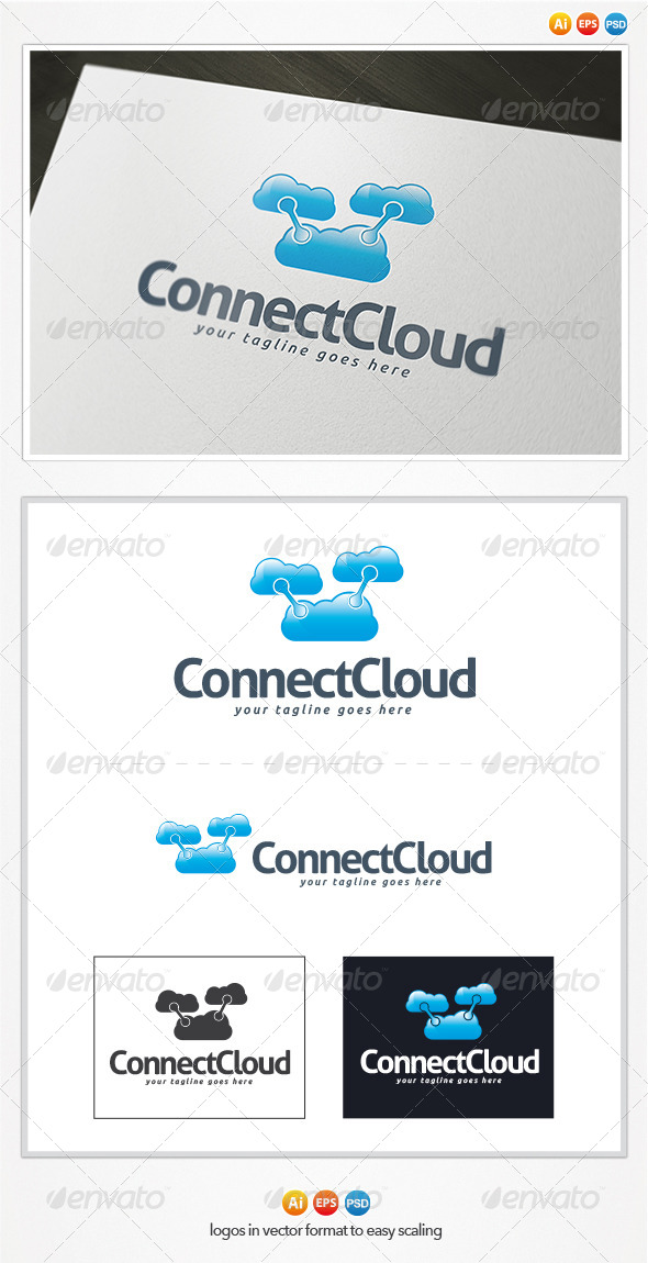 GraphicRiver Connect Cloud Logo 4328029 GraphicRiver Connect Cloud Logo 4328029