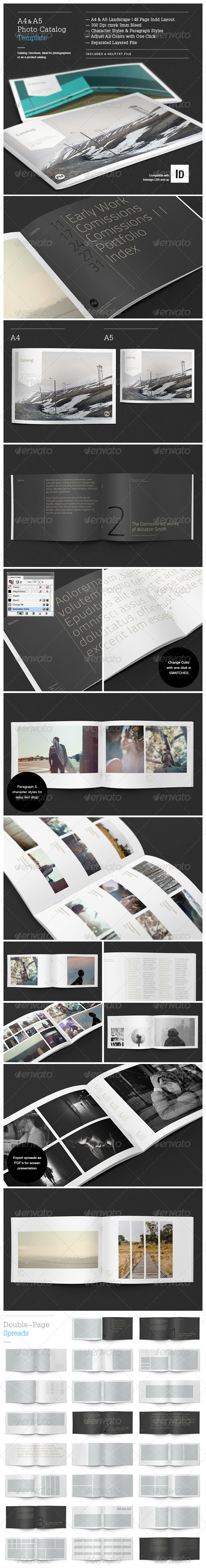 Minimal Photo Catalog Template - Brochures Print Templates