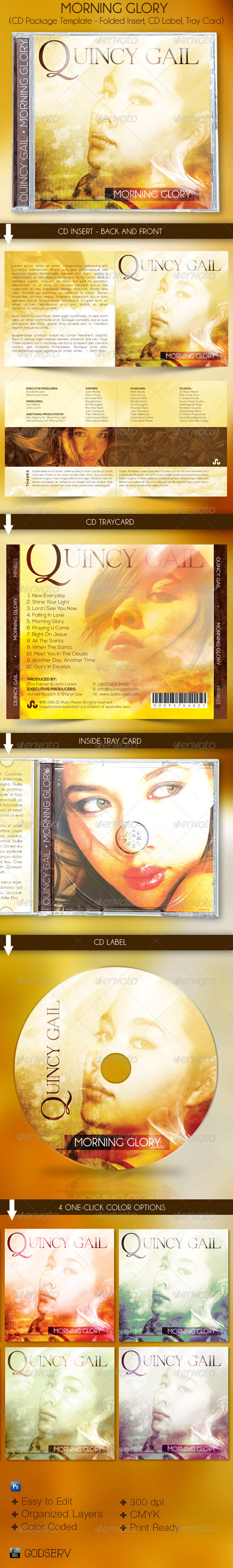 GraphicRiver Morning Glory CD Artwork Template 4153989 GraphicRiver Morning Glory CD Artwork Template 4153989
