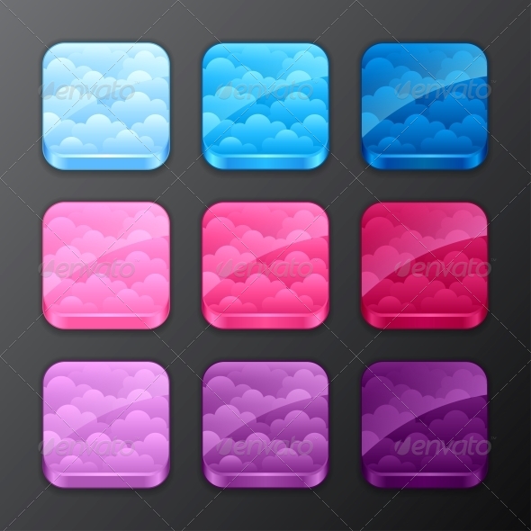 GraphicRiver Set of Backgrounds with Clouds 4335924 GraphicRiver Set of Backgrounds with Clouds 4335924