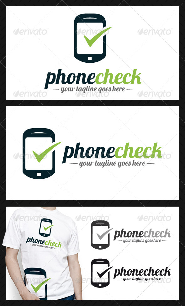 GraphicRiver Phone Tick Check Mark Logo Template 4337734 GraphicRiver Phone Tick Check Mark Logo Template 4337734