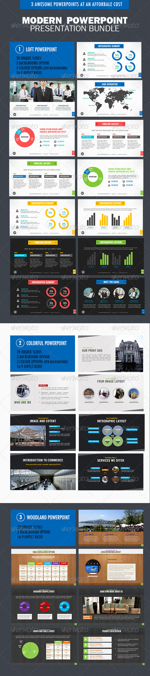 GraphicRiver Modern Poweproint Bundle 4340459 GraphicRiver Modern Poweproint Bundle 4340459