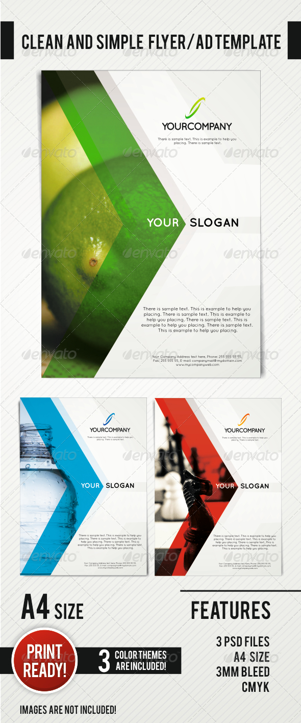 GraphicRiver Clean and Simple Flyer AD Template 4341852 GraphicRiver Clean and Simple Flyer AD Template 4341852