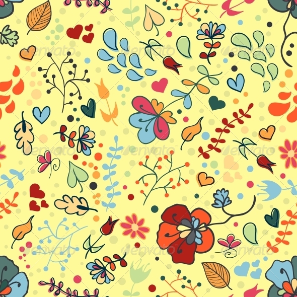 GraphicRiver Seamless Floral Pattern 4344352 GraphicRiver Seamless Floral Pattern 4344352