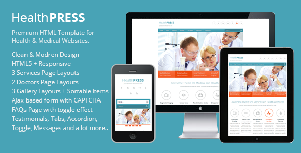 ThemeForest HealthPress Health and Medical HTML Templat 4337733 ThemeForest HealthPress Health and Medical HTML Templat 4337733