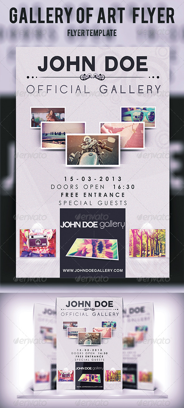 Gallery Of Art Flyer - Flyers Print Templates