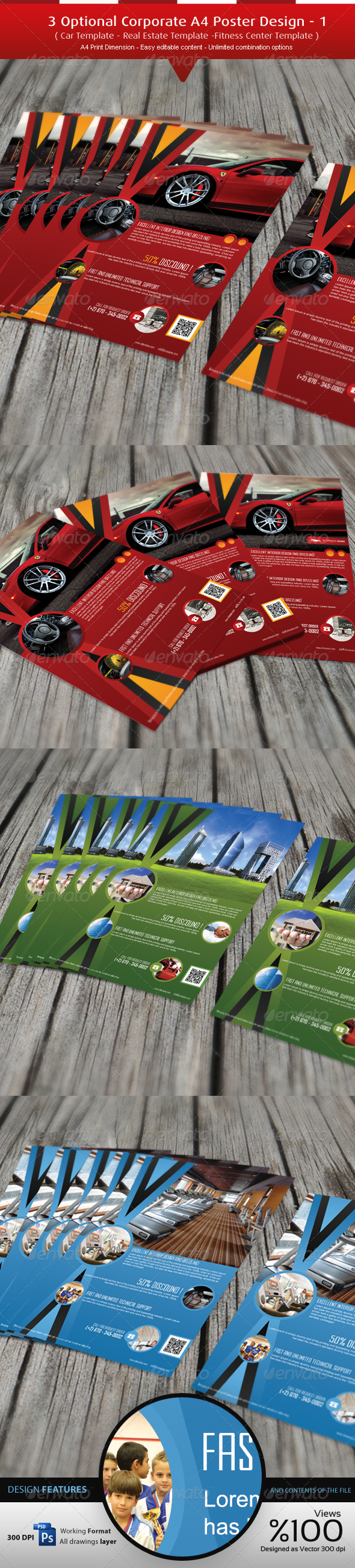 GraphicRiver 3 Optional Corporate A4 Flyer Design 4351359 GraphicRiver 3 Optional Corporate A4 Flyer Design 4351359