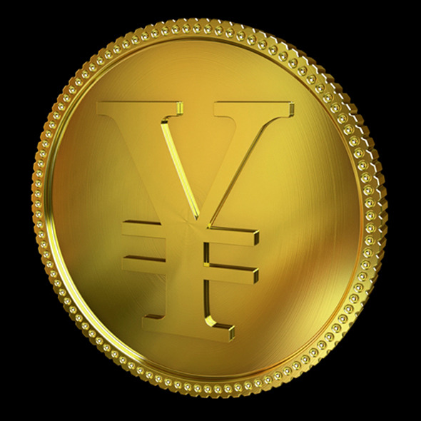 3DOcean Yen Golden Coin 4351697 3DOcean Yen Golden Coin 4351697