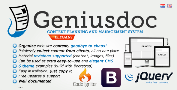 GeniusDoc - Content planning and management system - CodeCanyon Item for Sale