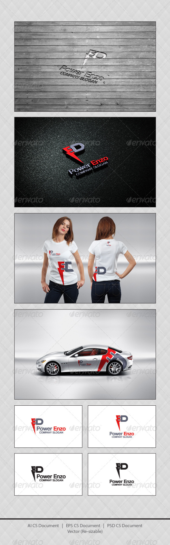 GraphicRiver Power Enzo Logo Templates 4352541 GraphicRiver Power Enzo Logo Templates 4352541