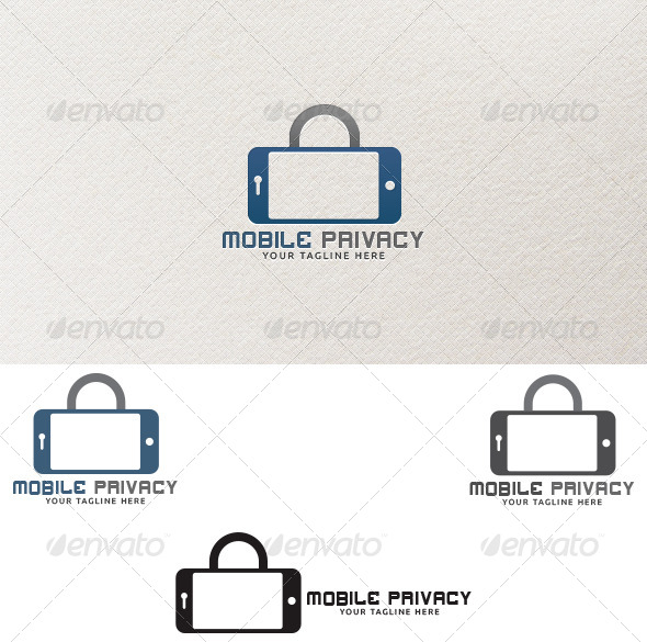 GraphicRiver Mobile Privacy Logo Templates 4267693 GraphicRiver Mobile Privacy Logo Templates 4267693