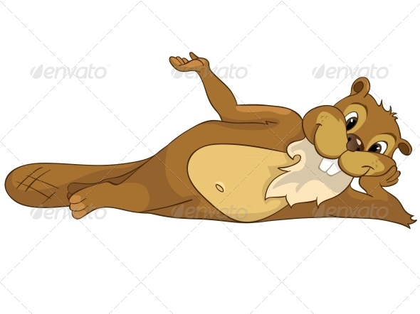 GraphicRiver Cartoon Character Beaver 4356815 GraphicRiver Cartoon Character Beaver 4356815
