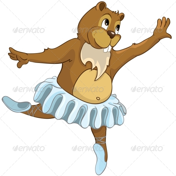GraphicRiver Cartoon Character Beaver 4356818 GraphicRiver Cartoon Character Beaver 4356818