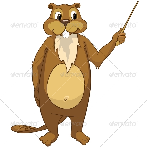 GraphicRiver Cartoon Character Beaver 4356823 GraphicRiver Cartoon Character Beaver 4356823