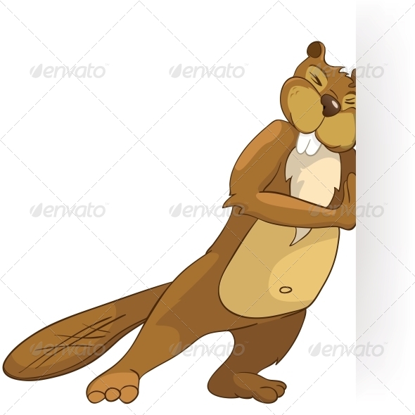 GraphicRiver Cartoon Character Beaver 4356829 GraphicRiver Cartoon Character Beaver 4356829