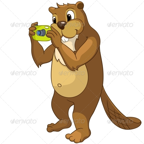 GraphicRiver Cartoon Character Beaver 4356864 GraphicRiver Cartoon Character Beaver 4356864
