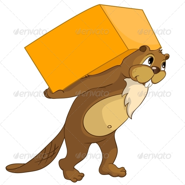 GraphicRiver Cartoon Character Beaver 4356869 GraphicRiver Cartoon Character Beaver 4356869