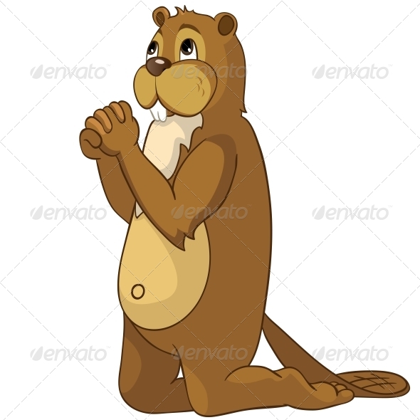 GraphicRiver Cartoon Character Beaver 4356870 GraphicRiver Cartoon Character Beaver 4356870