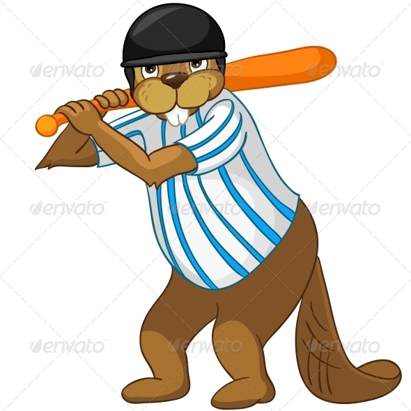 GraphicRiver Cartoon Character Beaver 4356874 GraphicRiver Cartoon Character Beaver 4356874