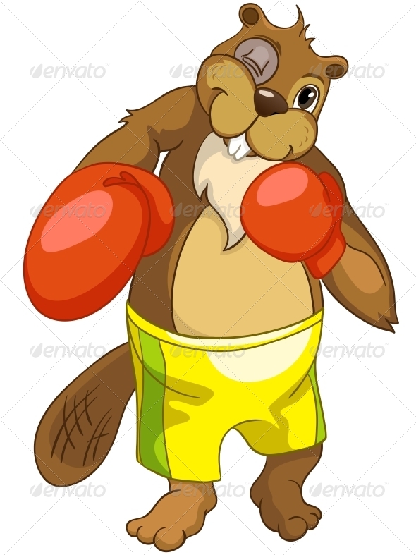 GraphicRiver Cartoon Character Beaver 4356880 GraphicRiver Cartoon Character Beaver 4356880