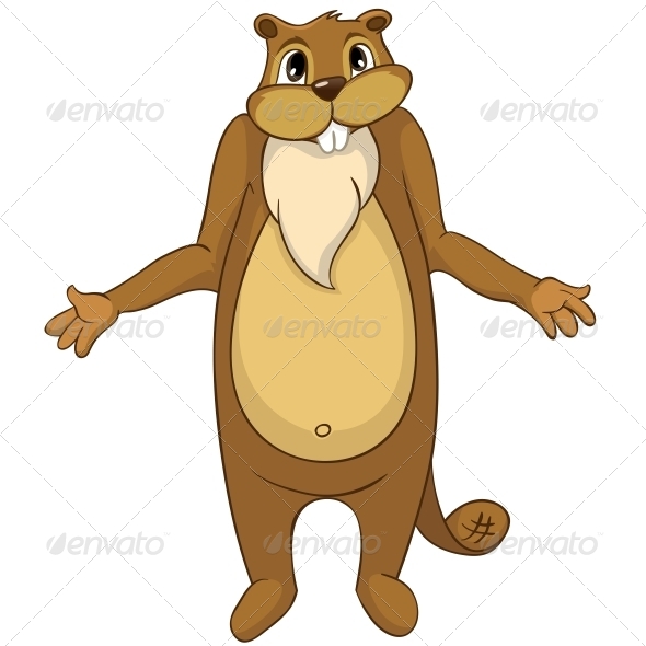 GraphicRiver Cartoon Character Beaver 4356938 GraphicRiver Cartoon Character Beaver 4356938