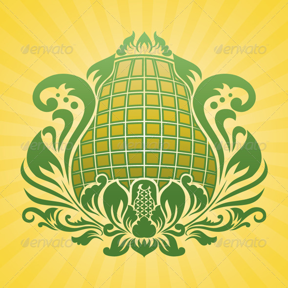 GraphicRiver Yellow Flower Ornament 4357964 GraphicRiver Yellow Flower Ornament 4357964