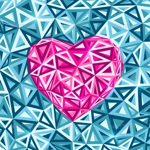 GraphicRiver Pink Abstract Valentines Day Heart 4360341 GraphicRiver Pink Abstract Valentines Day Heart 4360341