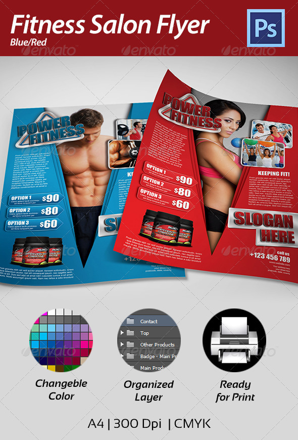 GraphicRiver Fitness Flyer 4361737 GraphicRiver Fitness Flyer 4361737